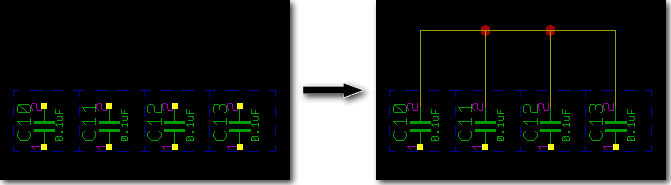 BAE Version 6.2: Schematic Editor - Connection Pattern Generation