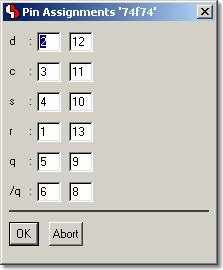 BAE Version 6.6: Schematic Editor - Edit Symbol Logic: Pin Assignments Table