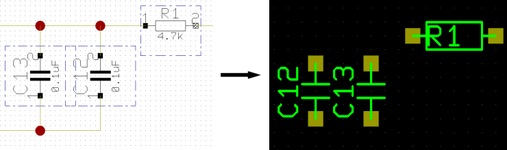 BAE HighEnd Version 7.6: Layout Editor - Layout Group Autoplacement according to Schematics